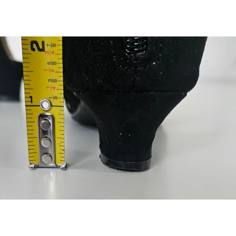 Girls Sz 13 Little Kid Black High Heel Sandals Cross Strap Wedding Party Church